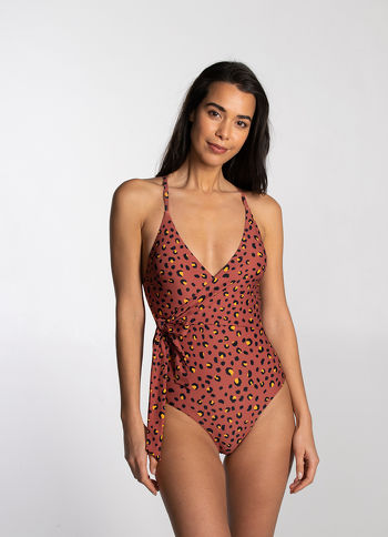 Cyell Swimwear Wild At Heart Badpak met Softcups Bruin