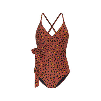 Cyell Swimwear Wild At Heart Badpak met Softcups Bruin