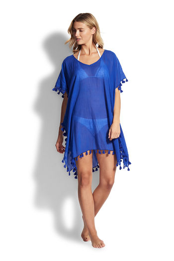 Seafolly Amnesia Kaftan Reflex Blue