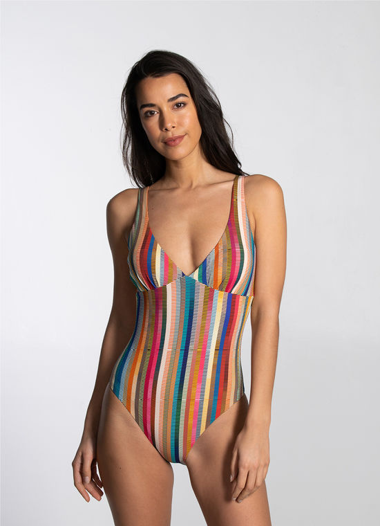 Cyell Swimwear Delhi Hot Badpak met Softcups Multicolor
