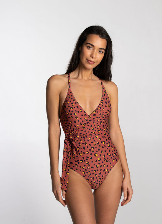 Cyell Swimwear Wild At Heart Badpak met Softcups Bruin