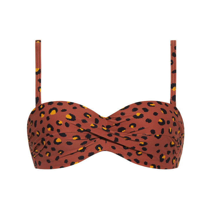 Cyell Swimwear Wild At Heart Strapless Bikinitop Bruin