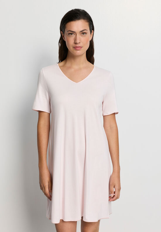 Cotton Silk Nachthemd korte mouw