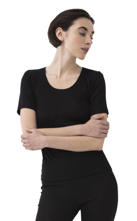 wol/zijde ondershirt korte mouw