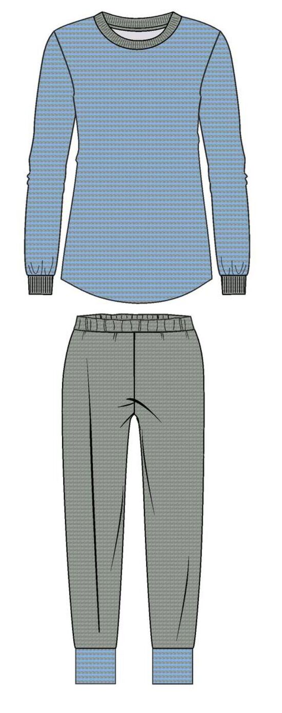 Pyjama Badstof lange mouw